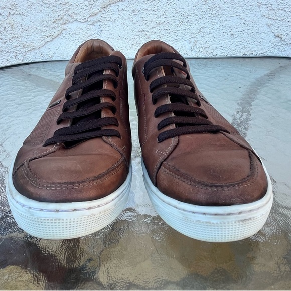 Pegada Townsend Leather Brown Lace Up Casual Walking Sneakers Shoes - Picture 4 of 16